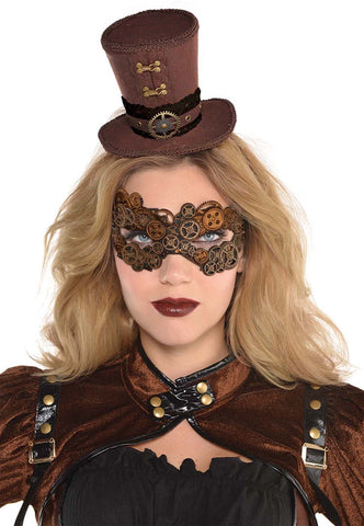 Steampunk Hat With Plastic Gear Band