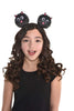 Black Cat Pom Pom Child Headband