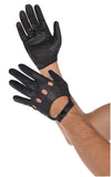 Faux Leather Adult Black Gloves