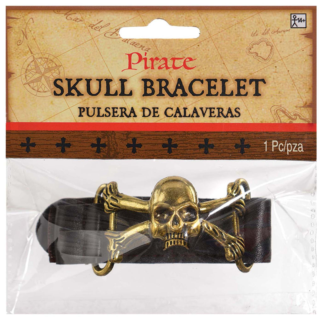 Pirate Skull Adult Bracelet Cuff