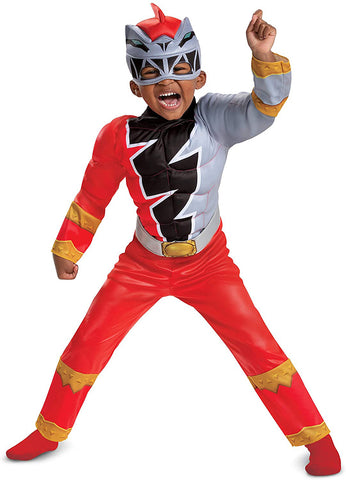 Blue Ranger Toddler Dino Fury Muscle Costume