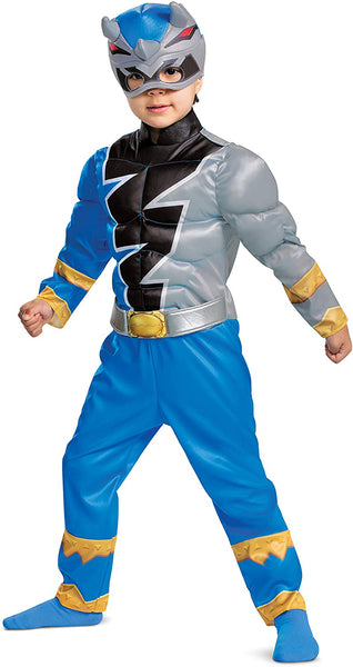 Blue Ranger Toddler Dino Fury Muscle Costume