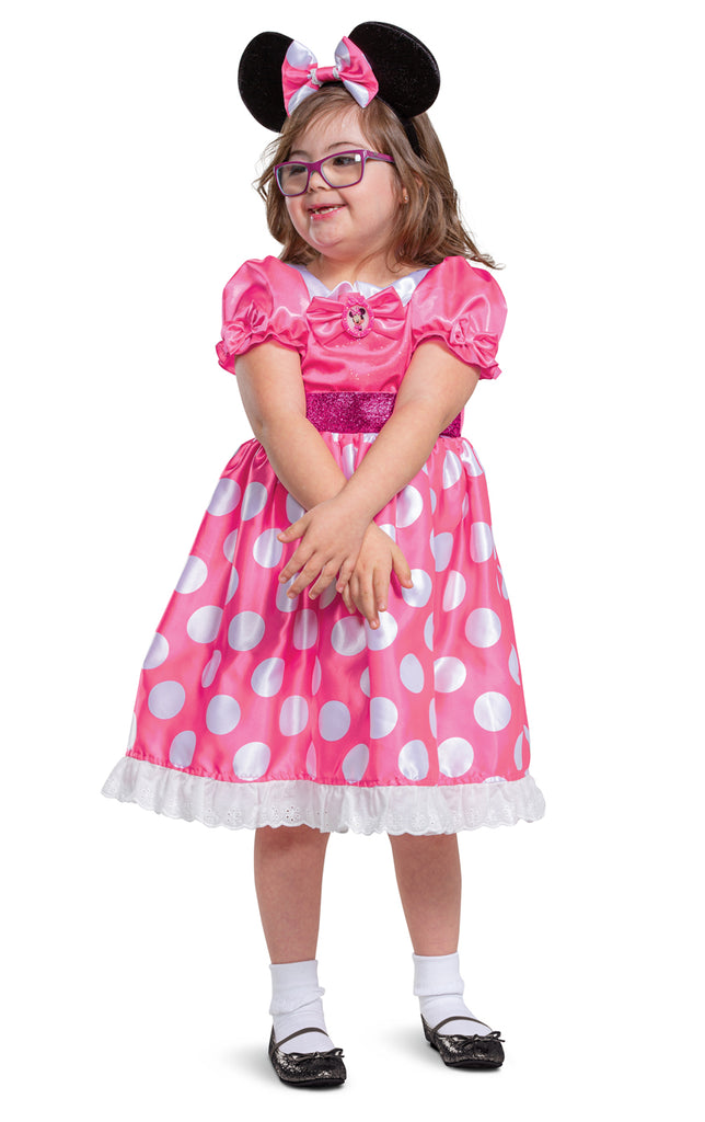 Pink Minnie Mouse Girls Wheelchair Adaptive Costume