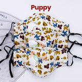 [3 PACK] PUPPY Kids Cotton Valve Filter Mask