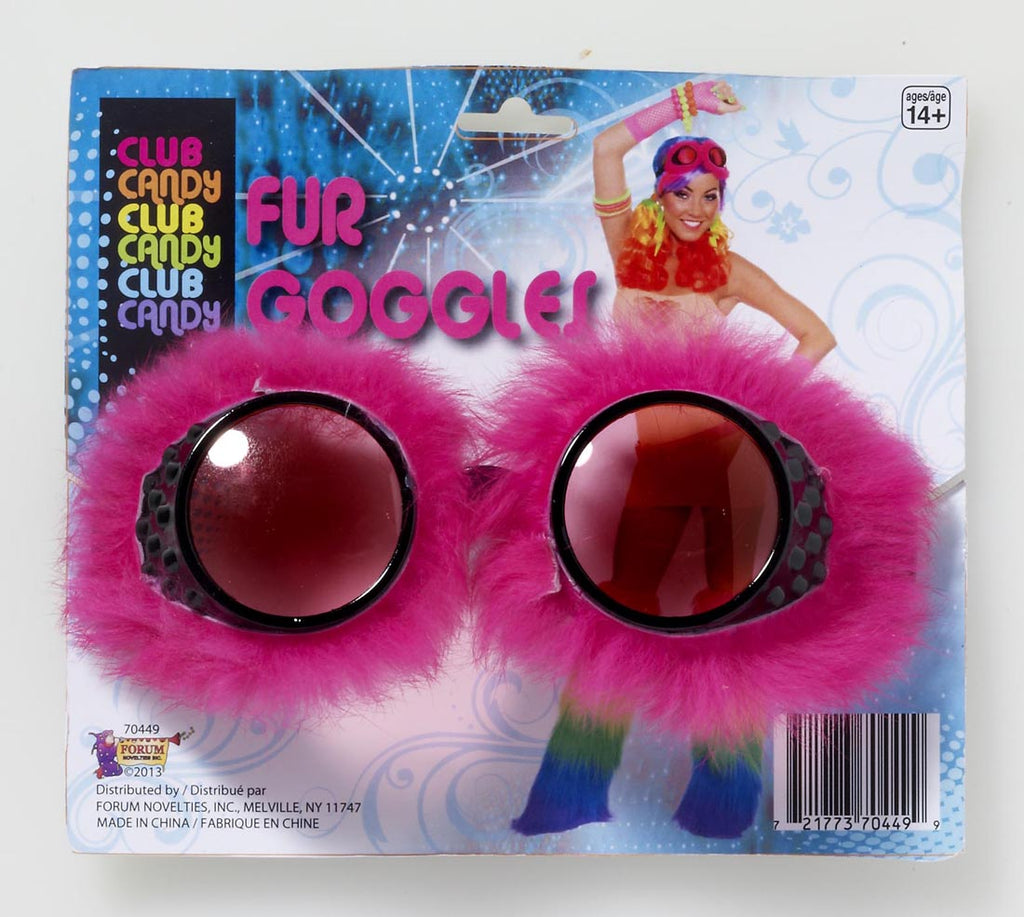 Fur Adult Steampunk Goggles