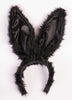 Black Bunny Ear Adult Headband