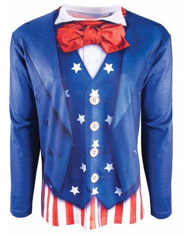 Patriotic Adult Collar And Suspenders Set