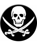 Pirate Skull Iron On Applique Accessory