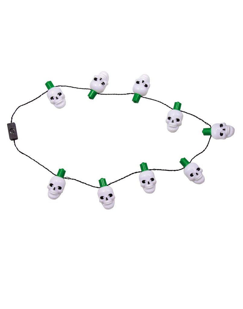 Light Up Skull Costume Necklace