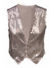 Silver Sequin Adult Costume Vest