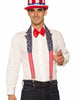 Patriotic Adult Collar And Suspenders Set