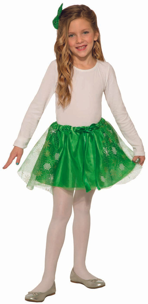 Green Child Christmas Sparkle Skirt