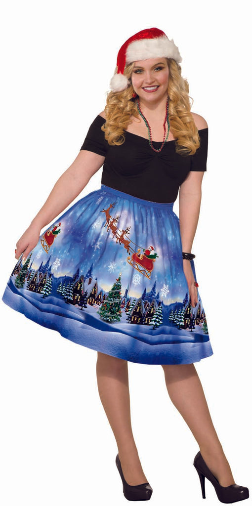 Blue Christmas Eve Adult Dress