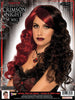 Crimson Night Womens Black Red Wig