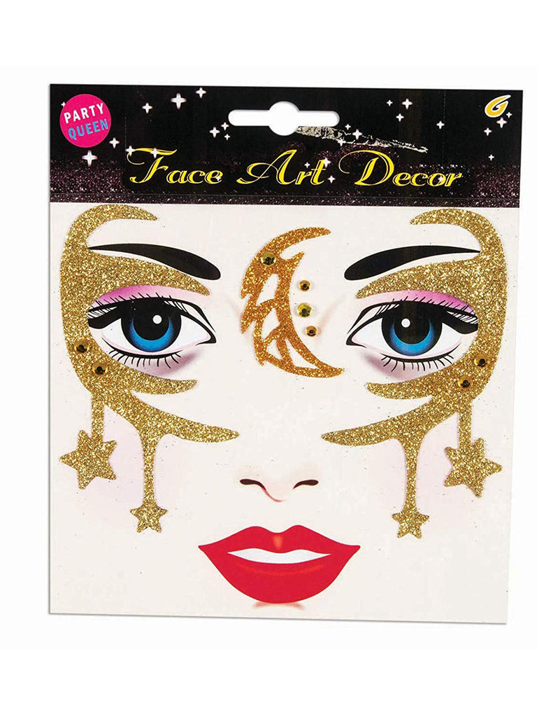 Gold Fantasy Face Stickers