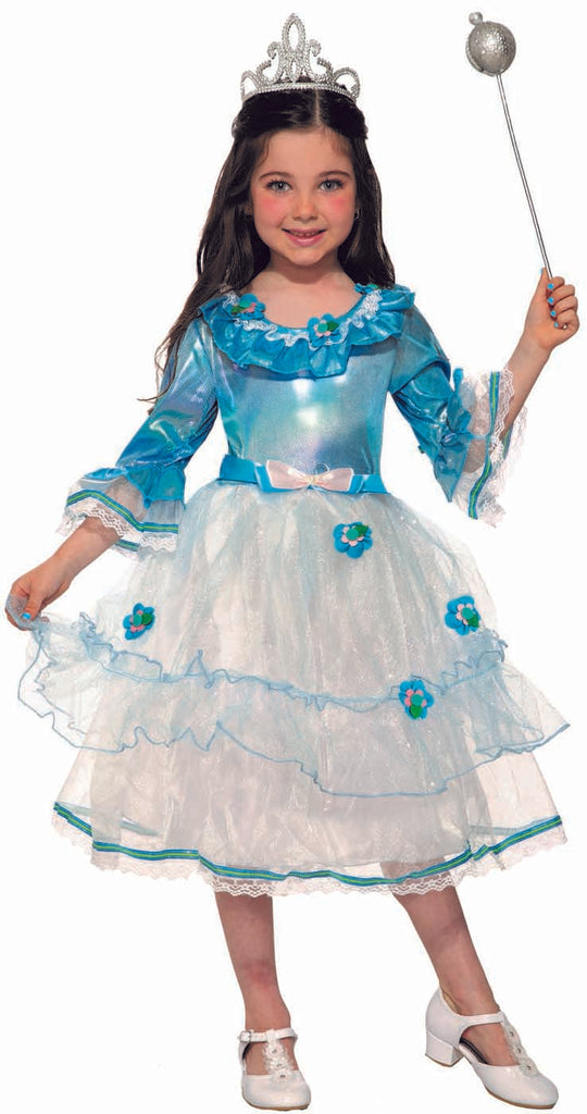 Flora Blue Princess Girls Costume