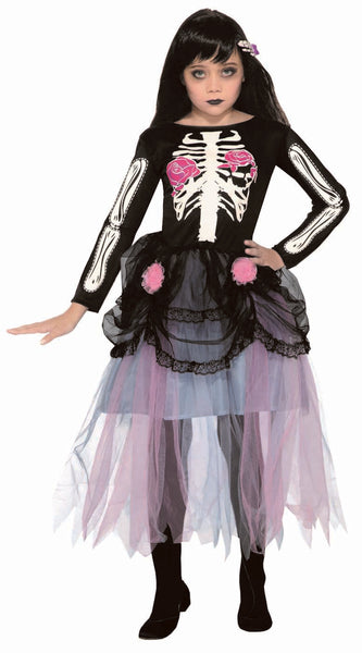 Rosie Bones Girls Skeleton Costume