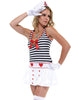 All Hands On Deck Sailor Pinup Girl Mini Dress Lingerie Costume