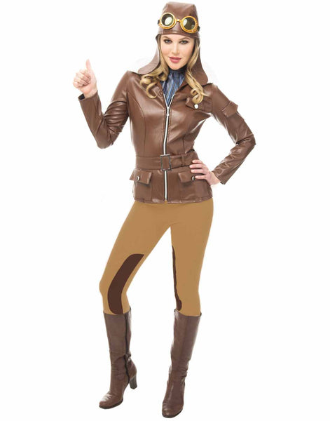 Lady Lindy Womens Pilot Halloween Costume