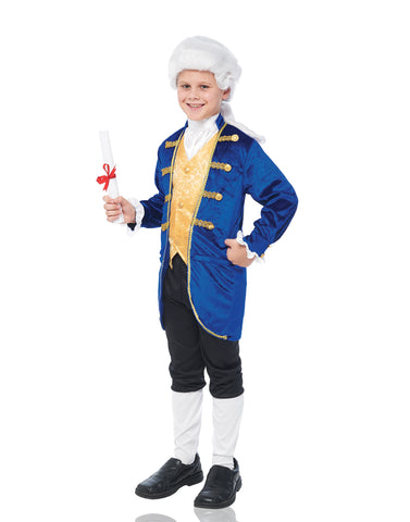 Colonial Man Adult Aristocrat White Wig