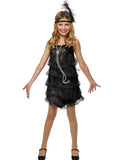 Flapper Girls Black 1920's Halloween Costume