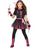 Ninja Miss Girly Child Warrior Halloween Costume-XL