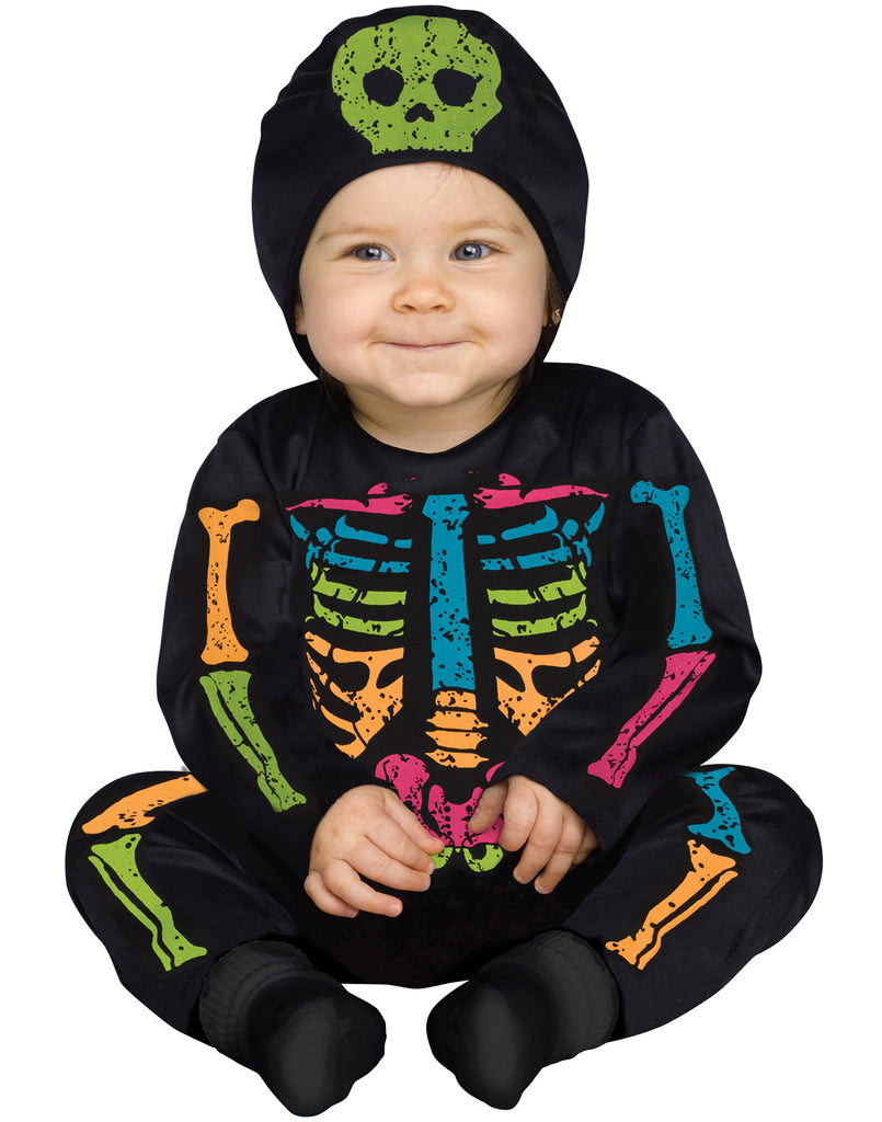 Baby Bones Colorful Skeleton Toddler Halloween Costume-L