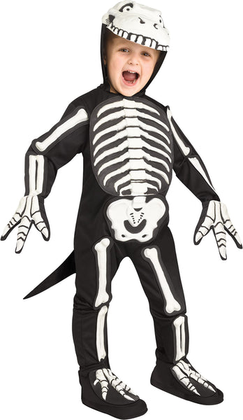 White Dino Bones Toddler Fossil Costume