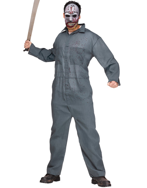 Masked Madman Jason Adult Halloween Costume-STD