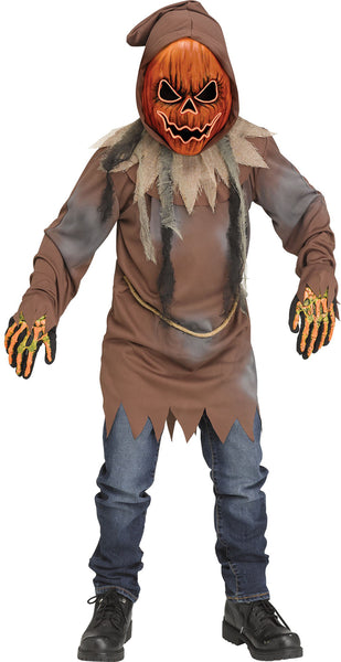 Pumpkin Child Evil Light Up Costume