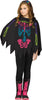 Color Skeleton Child Costume Poncho