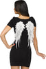 White Applique Adult Angel Wings