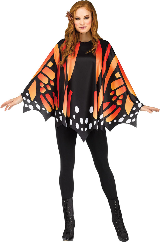 Monarch Butterfly Wing Adult Costume Poncho