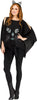 Black Cat Womens Halloween Costume Poncho