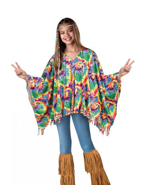 Hippie Girls Poncho Headband Set
