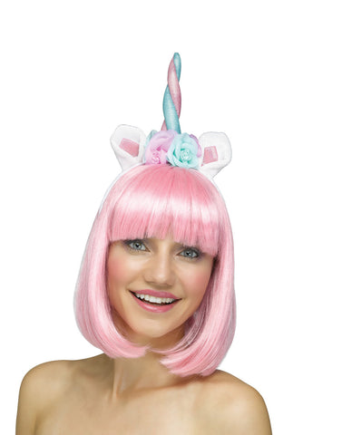 Unicorn Adult Costume Floral Headpiece