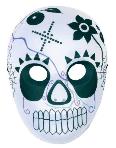 Day Of The Dead Sugar Skull Adult Half Mask