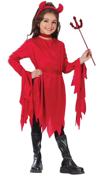 Devil Girls Child Classic Red Costume