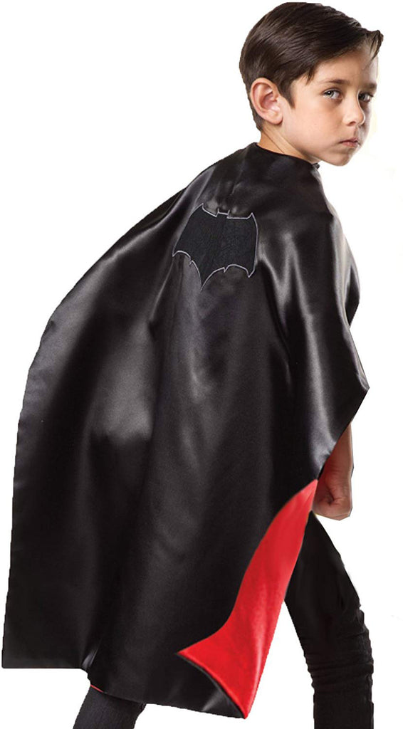 Batman Superman Reversable Boys Cape With Embroidered Patches