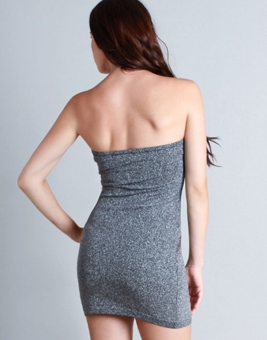 Shiny Spandex Gray Mock Neck Long Sleeve Unitard Bodysuit Costume  Dancewear-Reg and Plus Size