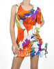 One Shoulder Tropical Salsa Dress