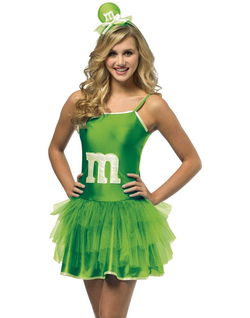 Womens Green M&M Costume