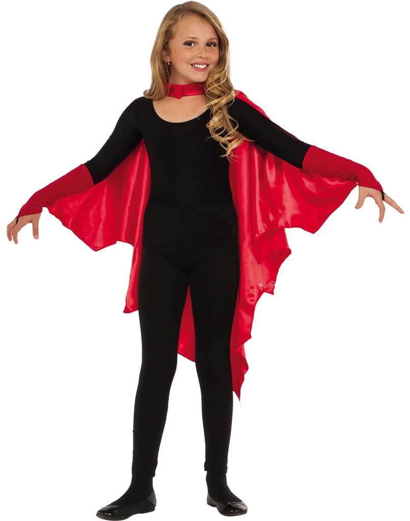 Red Batwing Vampire Child Cape