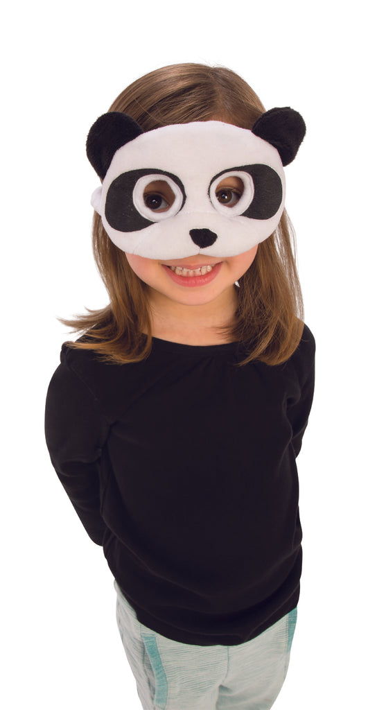 Childs Panda Bear Plush Costume Mask