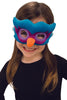 Childs Blue Plush Owl Costume Mask