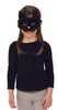 Childs Black Cat Plush Costume Mask
