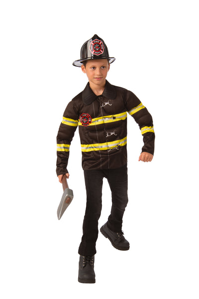 Fireman Boys Child Muscle Costume