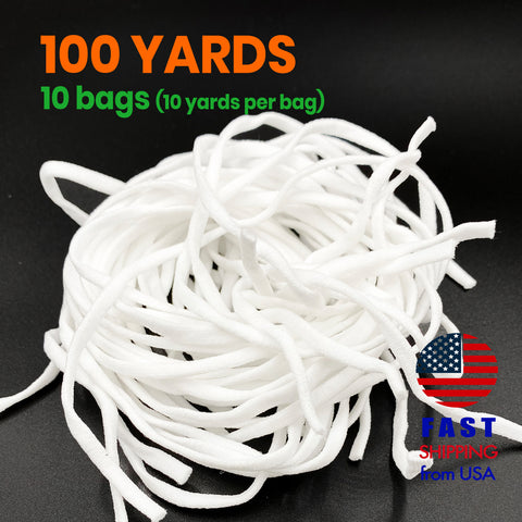 [100 PACK] WHITE 3ply Disposable Adult Mask