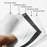 [10 PACK] Black Plaid Cotton 3 Layer Mask with Valve + 2 Filters