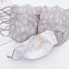 [50 PACK] Gray Tree Printed Linen Cotton 3 Layer Mask + Filters